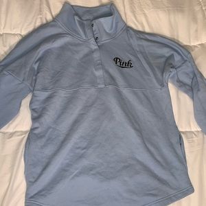 PINK Light Blue Pull-Over